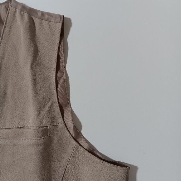 Men's "Personal Choice" Suede Vest with Snap Closure / Sand color / Size Large - Picture 5 of 14